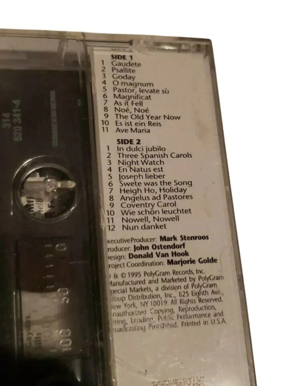 A Renaissance Noel Christmas Music for Chorus Brass Cassette Tape Vox Consort